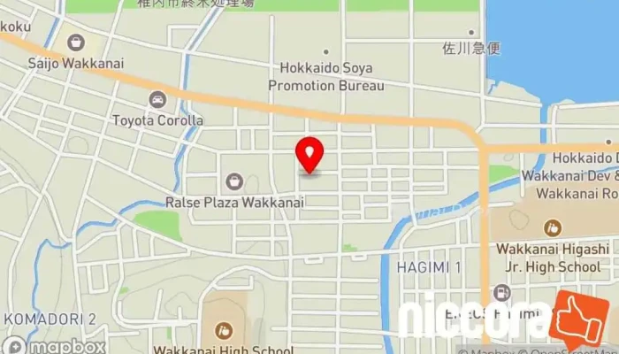 の地図 北海道通信社 稚内支局 新聞社 で 稚内市