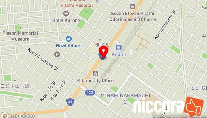 の地図 北見市雇用創造協議会 企業のオフィス で 北見市