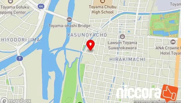 の地図 北陸トスバック（株） IT コンサルタント で 富山市
