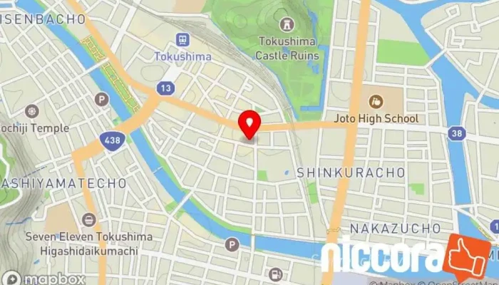 の地図 徳島英語研究所 企業のオフィス で 徳島市