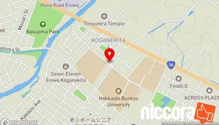 の地図 東和コンサルタント㈱ 恵庭支店 建築設計事務所 で 恵庭市