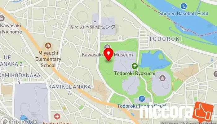 の地図 東急ドレッセとどろきアリーナ アリーナ で 川崎市