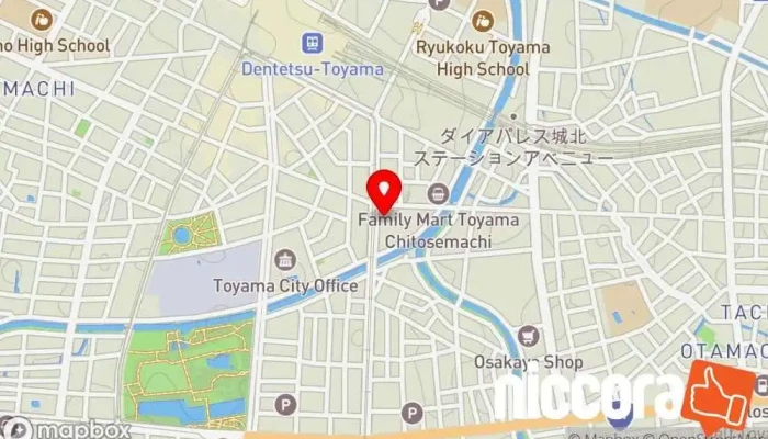 の地図 富山電気ビルデイング 商業地, 店舗 で 富山市