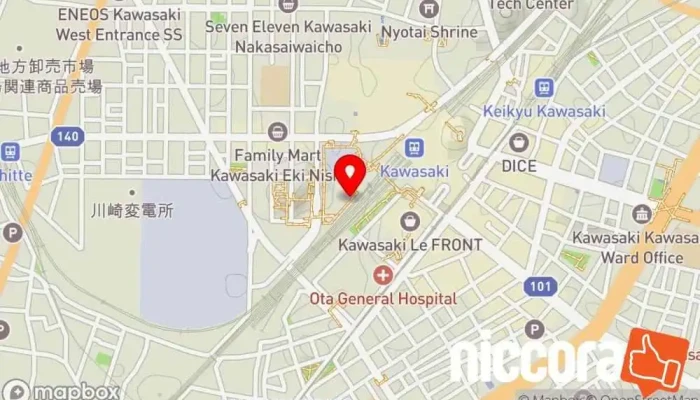 の地図 富士通ISサービス株式会社 企業のオフィス で 川崎市