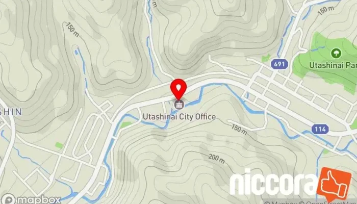 の地図 歌志内市  で 歌志内市