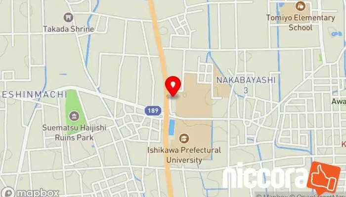 の地図 合同会社石川ICTイノベーション IT コンサルタント, ソフトウェア企業, ウェブ デザイナー で 野々市市