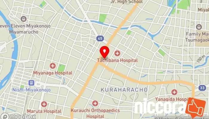 の地図 戸越税理士法人 都城支店 税理士, 簿記業, 企業経営コンサルタント で 都城市