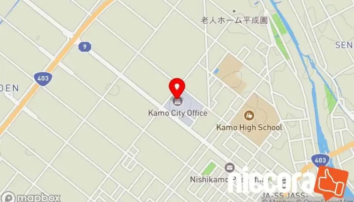 の地図 加茂市  で 加茂市