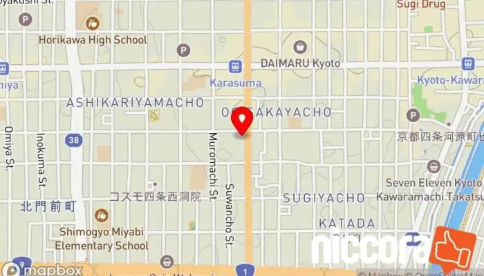 の地図 京都ビジネスアナライズ株式会社 IT コンサルタント で 京都市