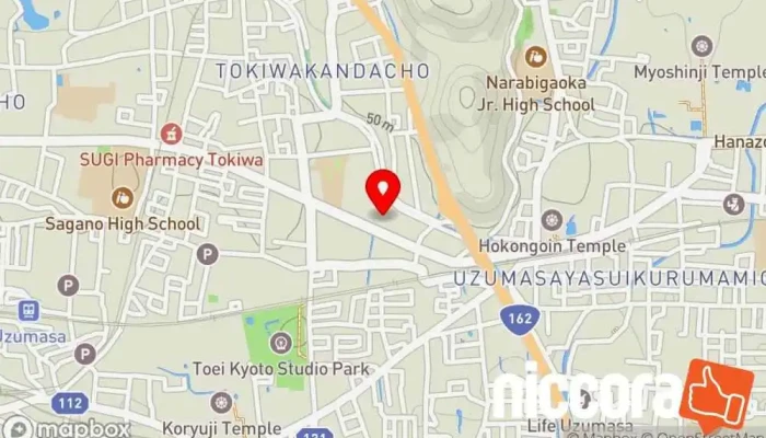 の地図 楽しいパソコン教室 太秦店 コンピュータ教室, カルチャー スクール, コンピューター サポート、サービス で 京都市