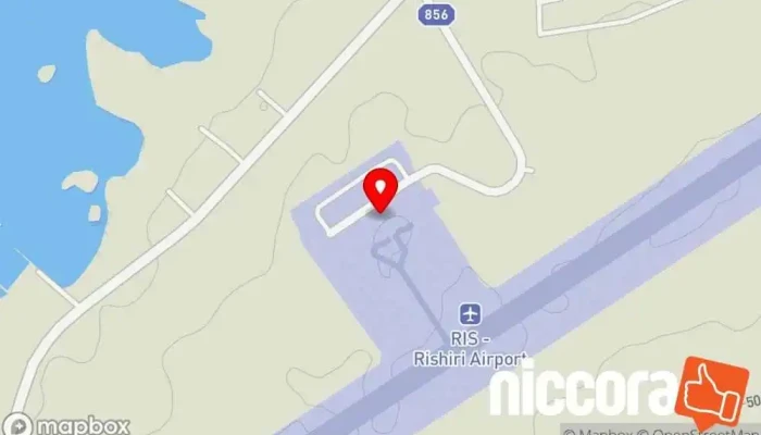 の地図 利尻空港 地方空港, 空港 で 利尻富士町