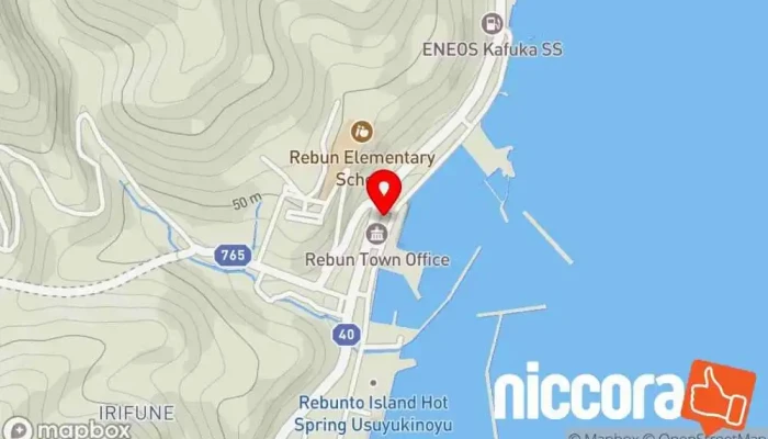 の地図 礼文町  で 礼文町