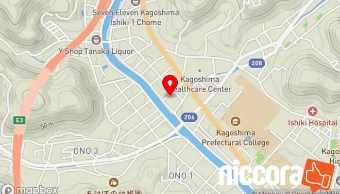 の地図 鹿児島アイティエスイー ソフトウェア企業, IT コンサルタント, コンピュータ教室, 英語学校 で 鹿児島市