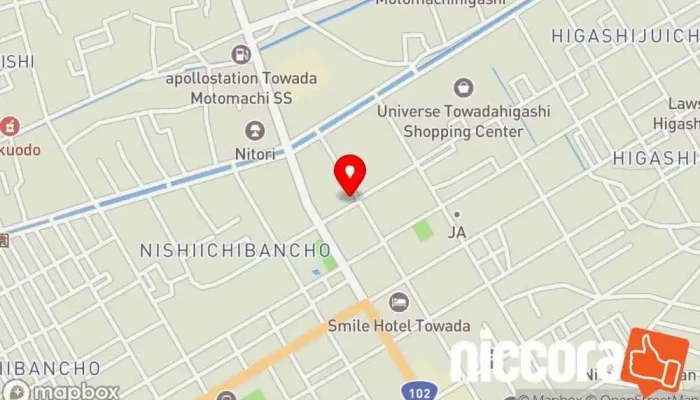の地図 内田洋行 ITソリューションズ 十和田オフィス ソフトウェア企業 で 十和田市