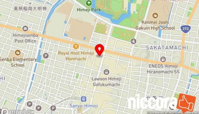 の地図 起業プラザひょうご姫路 共同オフィス, 企業のオフィス で 姫路市