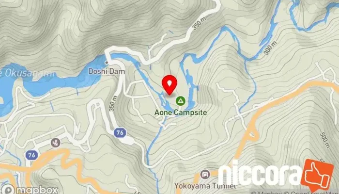 の地図 青根キャンプ場 キャンプ場 で 相模原市