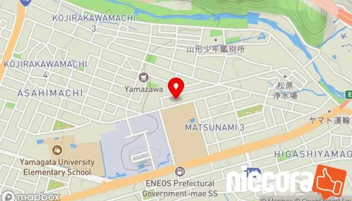 の地図 日本補償コンサルタント協会東北支部山形県部会 企業のオフィス で 山形市