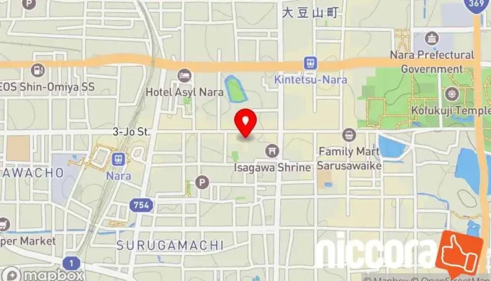 の地図 日本電信電話ユーザ協会 奈良支部 協会/組織 で 奈良市