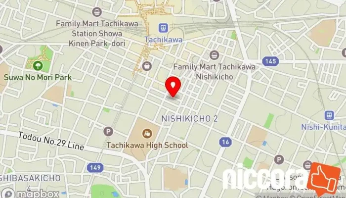 の地図 日本事務器株式会社 西東京サービスステーション コンピューター サポート、サービス で 立川市