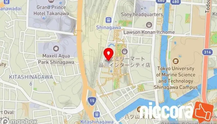 の地図 日本マイクロソフト株式会社 ソフトウェア企業 で 港区
