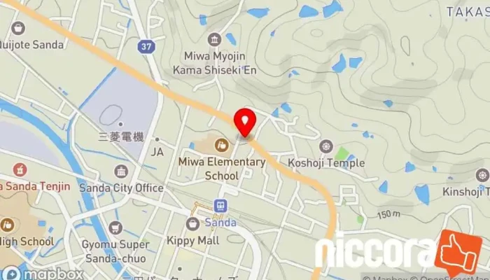 の地図 日本テクニカル株式会社 三田 人材派遣業 で 三田市