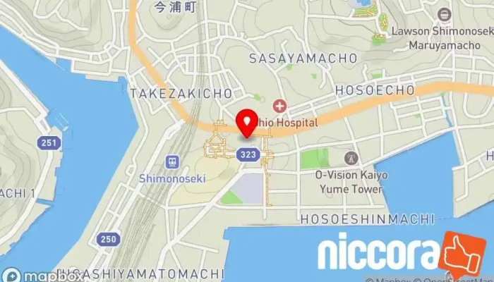 の地図 山口キャピタル(株) 金融機関 で 下関市