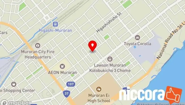 の地図 室蘭コピーセンター / ㈱菅原測量設計 企業のオフィス で 室蘭市