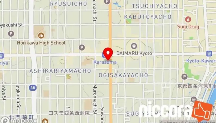 の地図 四条烏丸法律事務所 税理士 で 京都市