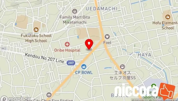 の地図 西日本コンサルタント（株） 建築設計事務所 で 大分市