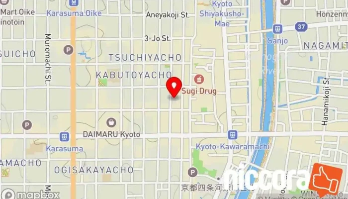 の地図 行政書士潮海事務所 京都市中京区 行政書士 で 京都市