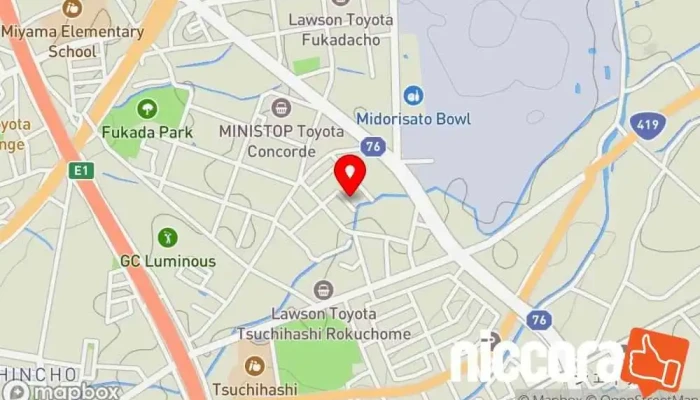 の地図 （有）ニシオコンサルタント 企業のオフィス, コンサルタント, 設計技術者, 測量士 で 豊田市