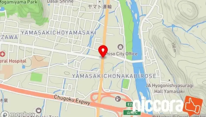 の地図 中広瀬 Intersection group で 宍粟市