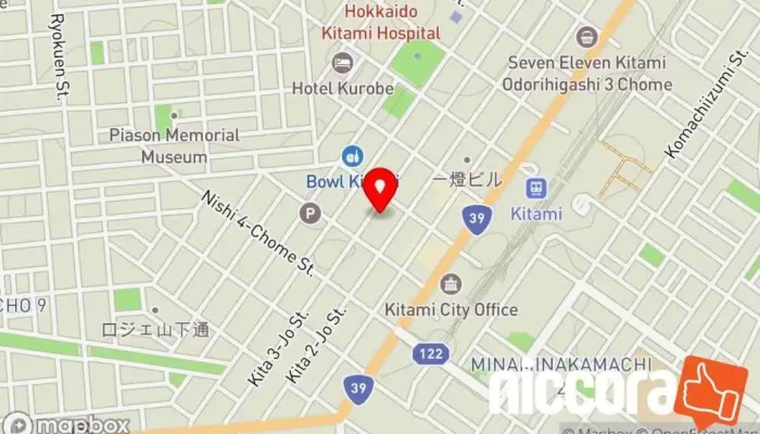 の地図 ㈱北見コンピューター･ビジネス（KCB） ソフトウェア企業 で 北見市