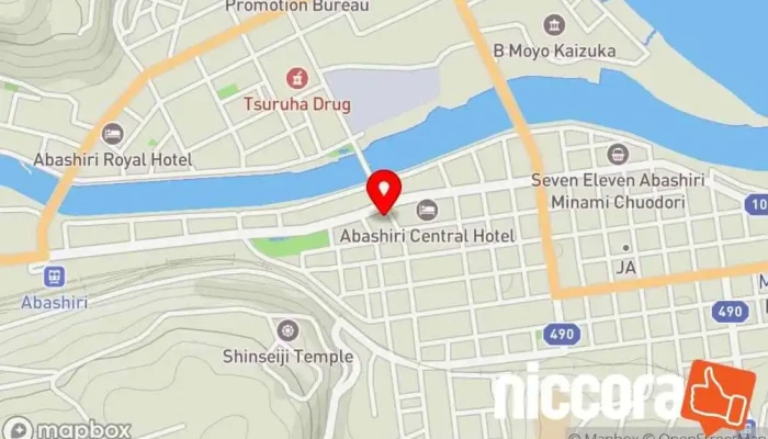 の地図 ㈱北研社 印刷業者 で 網走市