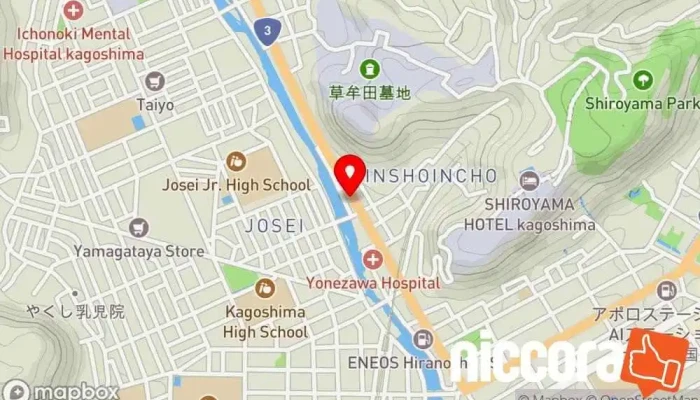 の地図 （株）大進 建築設計事務所 で 鹿児島市