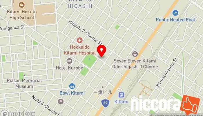 の地図 ㈱帝国データバンク 北見支店 企業のオフィス で 北見市