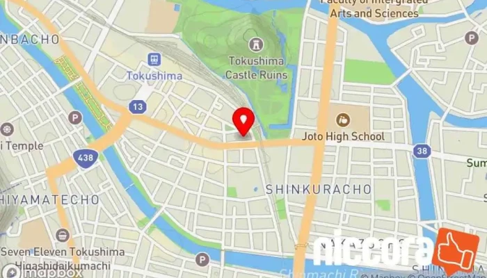 の地図 （株）帝国データバンク 徳島支店 企業のオフィス で 徳島市