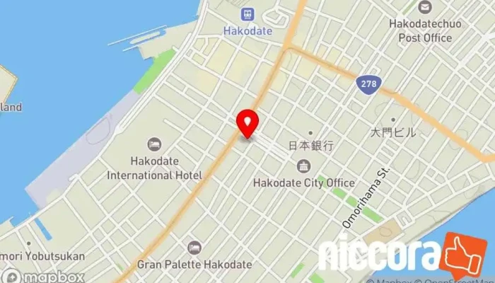 の地図 ㈱帝国データバンク 函館支店 企業のオフィス で 函館市