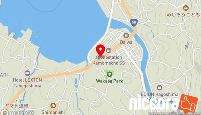 の地図 （株）九州テン 種子島サポートセンター コンピューター サポート、サービス で 西之表市