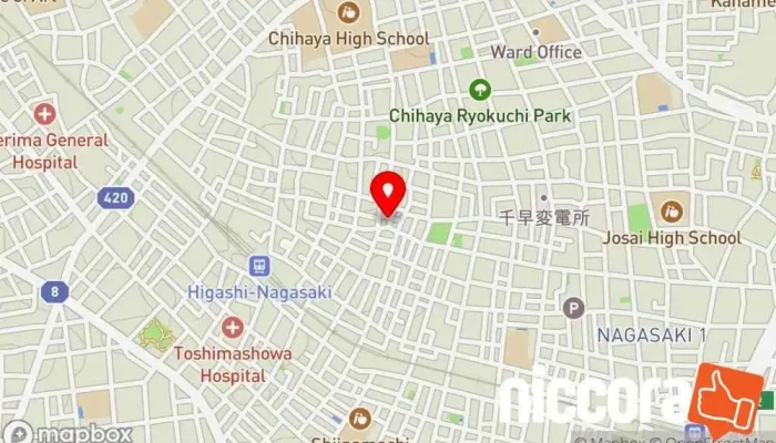 の地図 ㈱内藤デザイン研究所 企業のオフィス で 豊島区