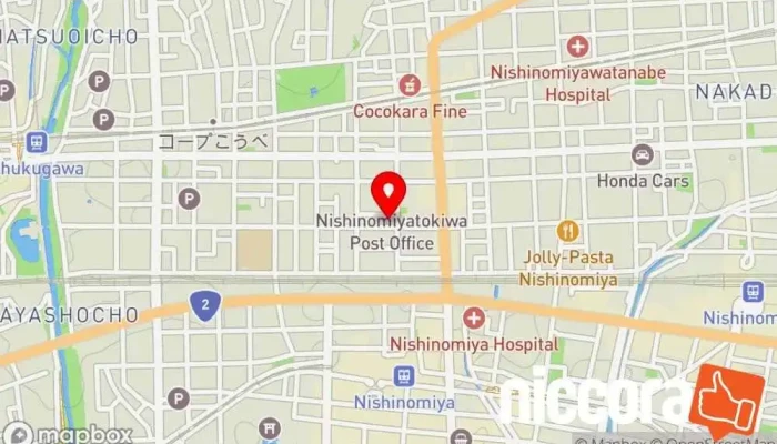 の地図 （株）日神 電子機器製造業者 で 西宮市