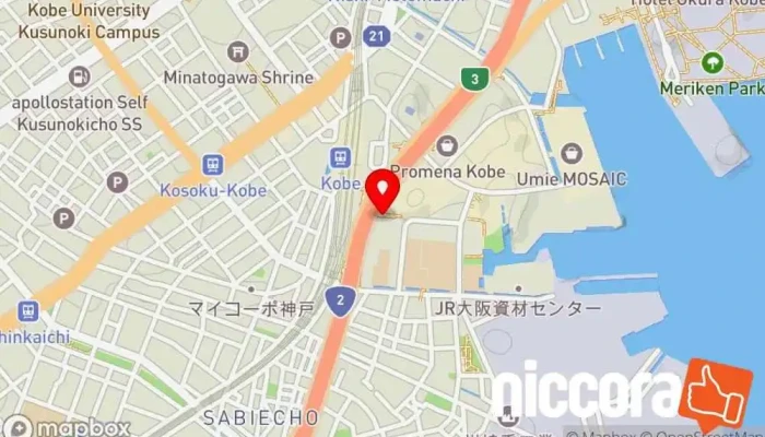 の地図 株式会社日本アムスコ 人材派遣業 で 神戸市