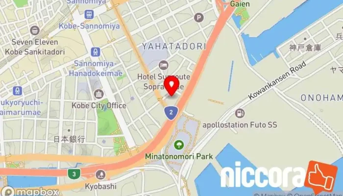 の地図 株式会社神戸Cafe ソフトウェア企業 で 神戸市