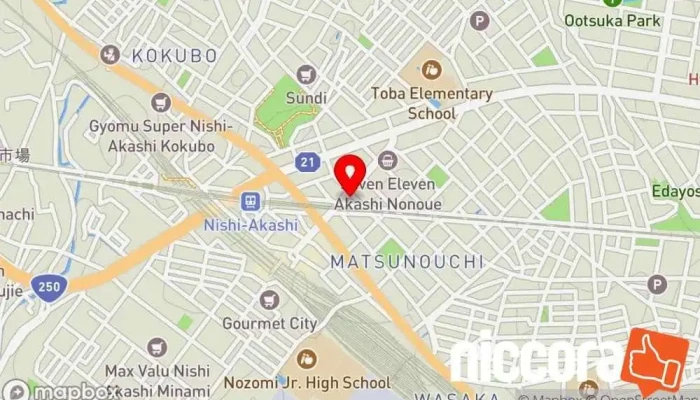 の地図 株式会社アイセル ソフトウェア企業 で 明石市