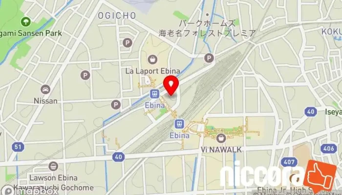 の地図 株式会社アウトソーシングテクノロジー 厚木支店 人材派遣業 で 海老名市