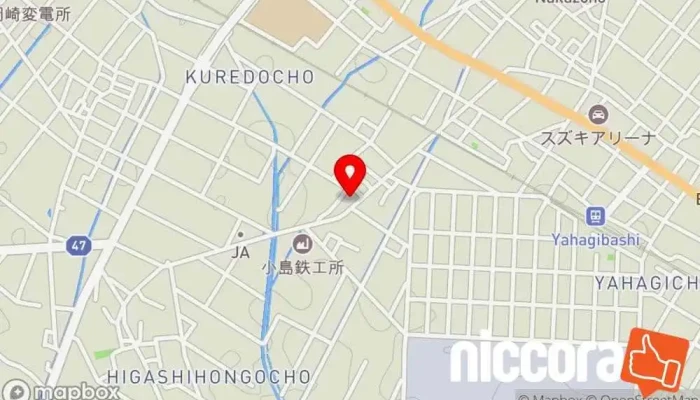 の地図 株式会社ＢＡＮＤＡＩ ソフトウェア企業, 企業経営コンサルタント, IT コンサルタント, パソコンショップ, 店舗 で 岡崎市