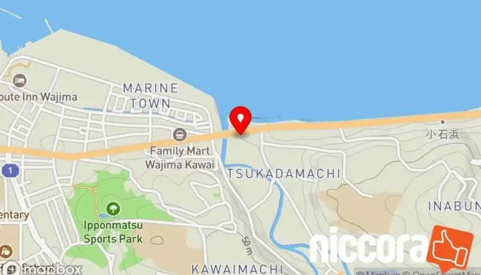 の地図 株式会社データサポート コンピューター サポート、サービス, 文具・事務用品店 で 輪島市