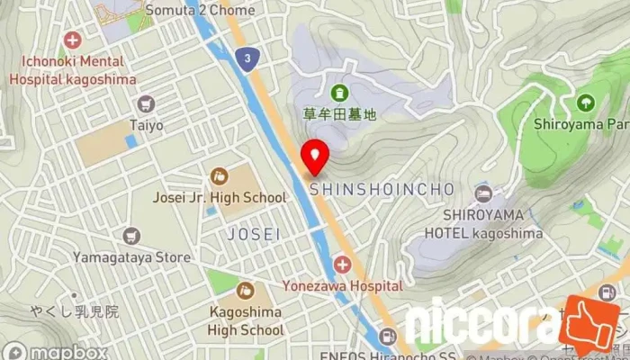 の地図 株式会社E－ビジネスコンサル 企業のオフィス で 鹿児島市
