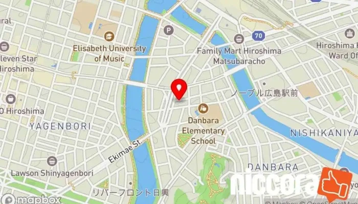 の地図 株式会社エフプラス 広島支店（旧ECS） ソフトウェア企業, IT コンサルタント で 広島市