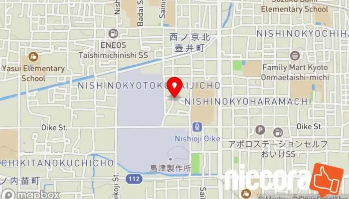 の地図 株式会社エクザム ウェブ デザイナー, IT コンサルタント, インターネット マーケティング業, ソフトウェア企業, ウェブ ホスティング会社 で 京都市